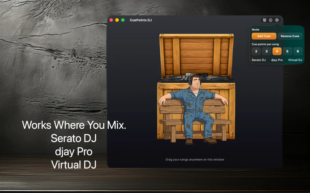 Drag and drop tracks